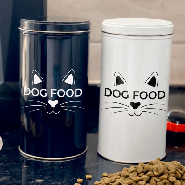 Imagem de Lata Pote De Metal Com Tampa Dog Food 1400ml Design Jump