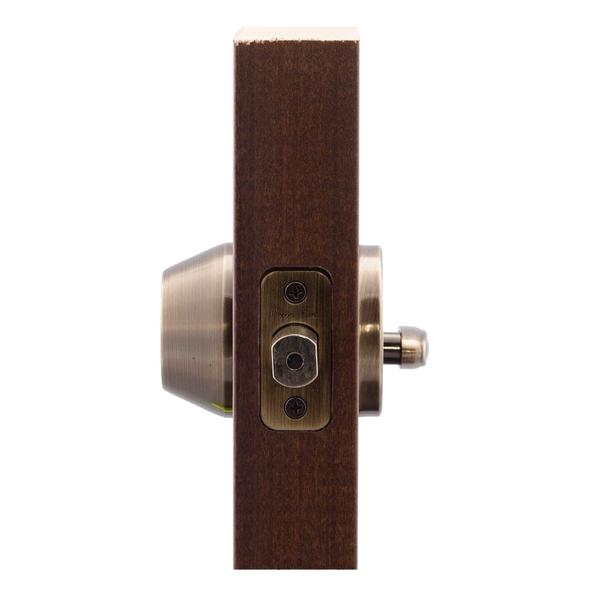 Imagem de Latão antigo de cilindro único Deadbolt Copper Creek DB2410AB