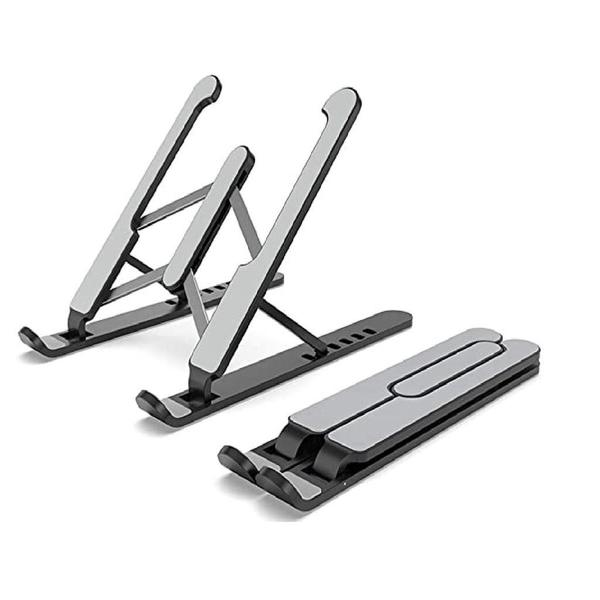 Imagem de Latop Stand Suporte Para Notebook Laptop Macbook Ergonomico Dobravel PRETO