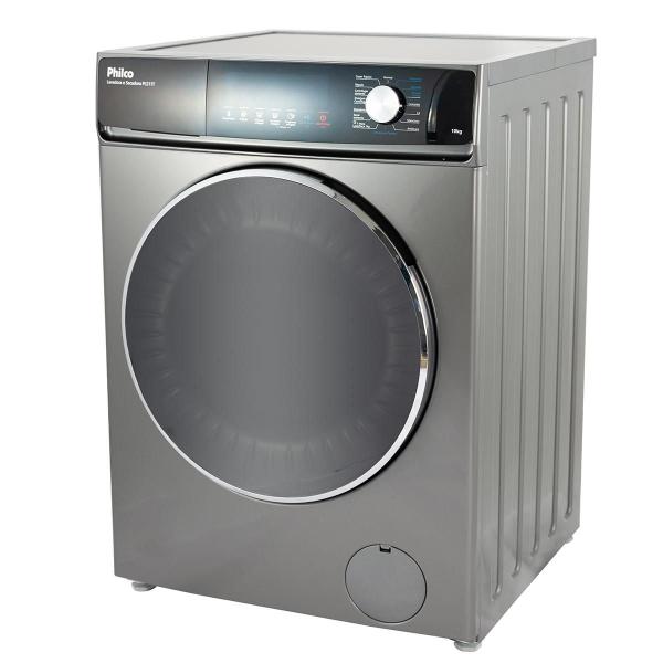 Imagem de Lava e Seca 16 Programas Eco Inverter Philco 10 kg Inox PLS11T - 220V