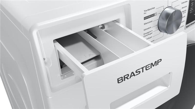 Imagem de Lava e Seca Brastemp 10kg/6kg branca com Smart Sensor e Triplo Vapor BNC10AB.