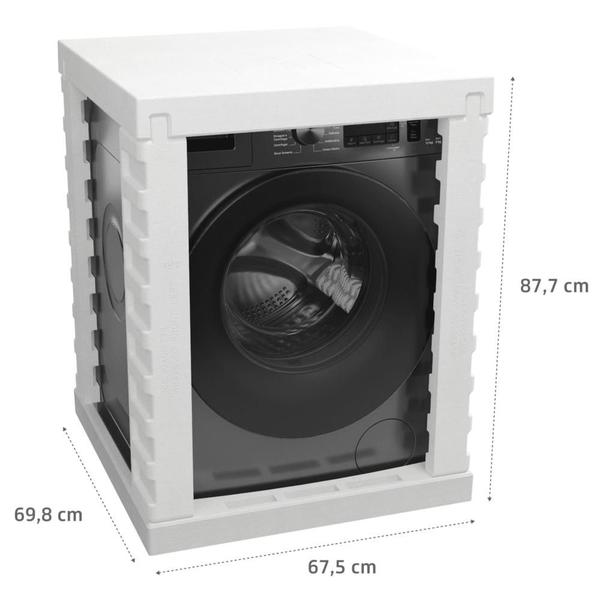 Imagem de Lava e Seca Brastemp 10kg/6kg titanium com Smart Sensor, Lavar com Vapor e Função Secagem - BNO10AS