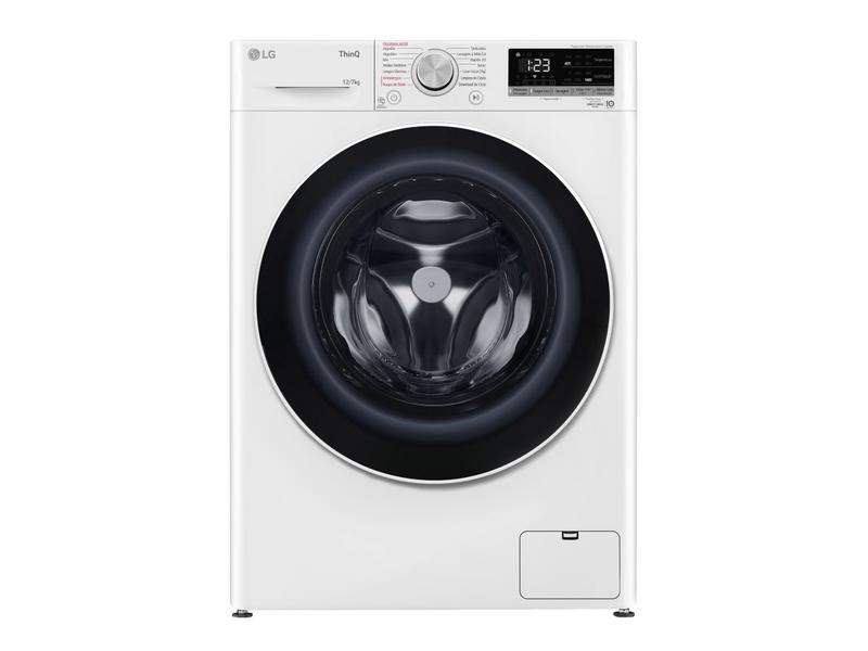 Lava e Seca LG 12kg Smart VC4 CV5012WC4 com - Inteligência Artificial Água Quente e Fria B... Lava e Seca LG 12kg Smart VC4 CV5012WC4 com - Inteligência Artificial Água Quente e Fria B...