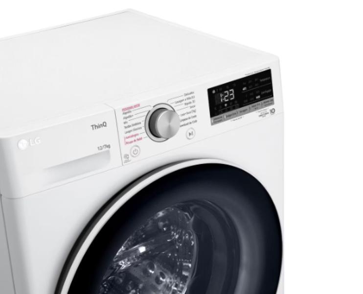 Imagem de Lava e seca lg smart vc4 com inteligência artificial 12kg 127v branca cv5012wc4