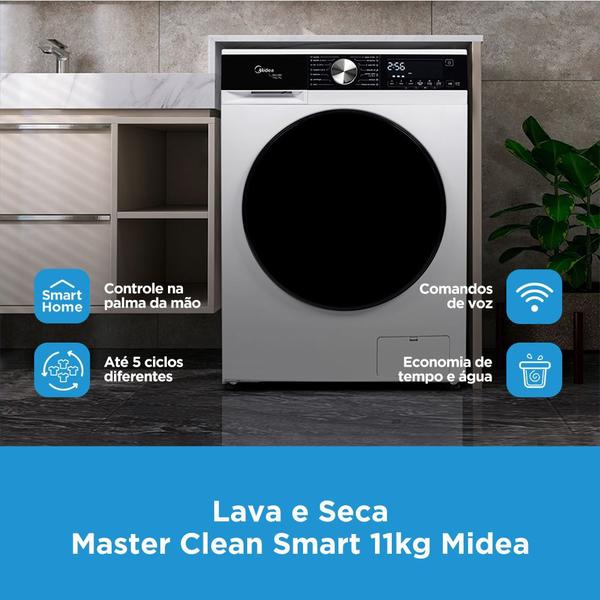 Imagem de Lava e Seca Midea 11kg Smart Inverter Master Clean Função Turbo Branca