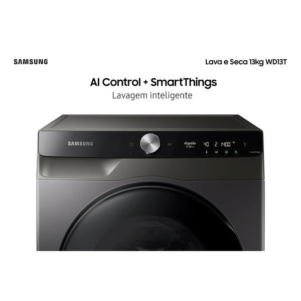 Imagem de Lava e Seca Samsung 13 Kg Motor Inverter Inox PT 220V 