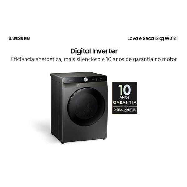 Imagem de Lava e Seca Samsung 13 Kg Motor Inverter Inox PT 220V 