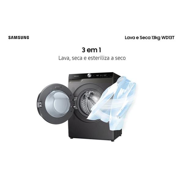 Imagem de Lava e Seca Samsung 13 Kg Motor Inverter Inox PT 220V 