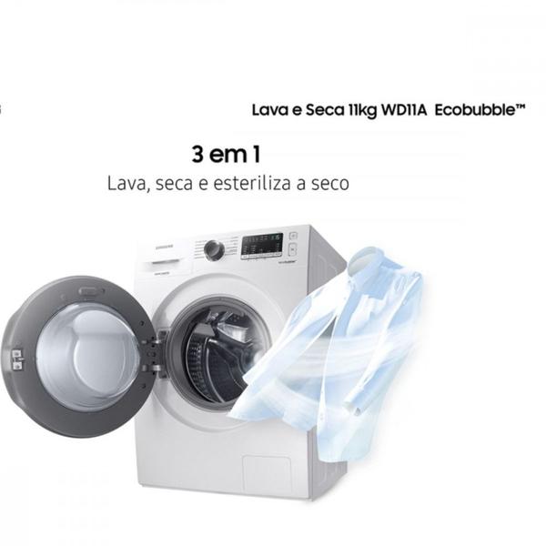 Imagem de Lava e Seca Samsung Ecobubble 11KG WD11A4453BW