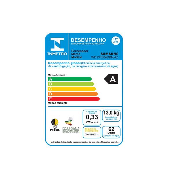 Imagem de Lava e Seca Smart Digital Inverter WD13T Inox 13kg