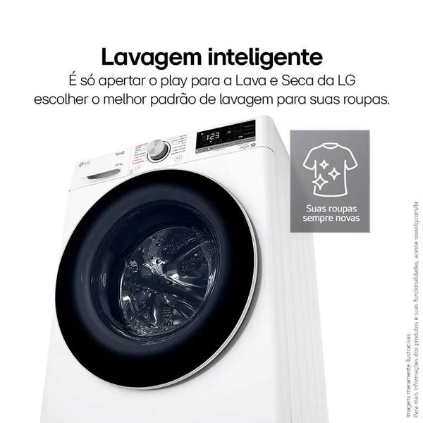 Imagem de Lava e Seca Smart LG VC4 12kg com Inteligência Artificial AIDD CV5012WC4