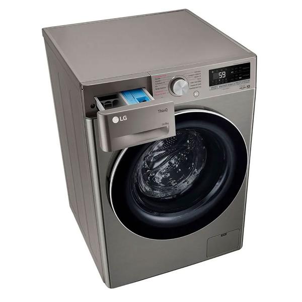 Imagem de Lava e Seca Smart VC4 14Kg Inox Look com Inteligência Artificial AIDD CV5014PC4A LG