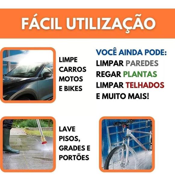 Imagem de Lava Jato Alta Pressão Recarregável Portátil Sem Fio Carro