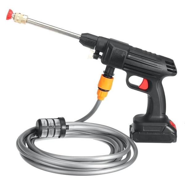 Lava Jato de Alta Pressão 5 Em 1 Recarregável - Portátil, Cor Preto, 110V/220V - DK Imagem de Lava Jato de Alta Pressão 5 Em 1 Recarregável - Portátil, Cor Preto, 110V/220V