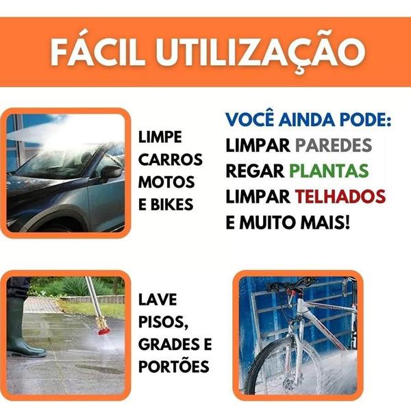 Imagem de Lava Jato De Alta Pressão Portatil Recarregavel Para Carros