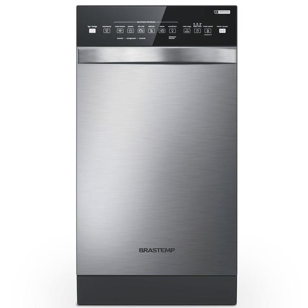 Lava-Louças 10 Serviços Brastemp Cor Inox com Ciclo Pesado - BLF10BR Lava-Louças 10 Serviços Brastemp Cor Inox com Ciclo Pesado - BLF10BR
