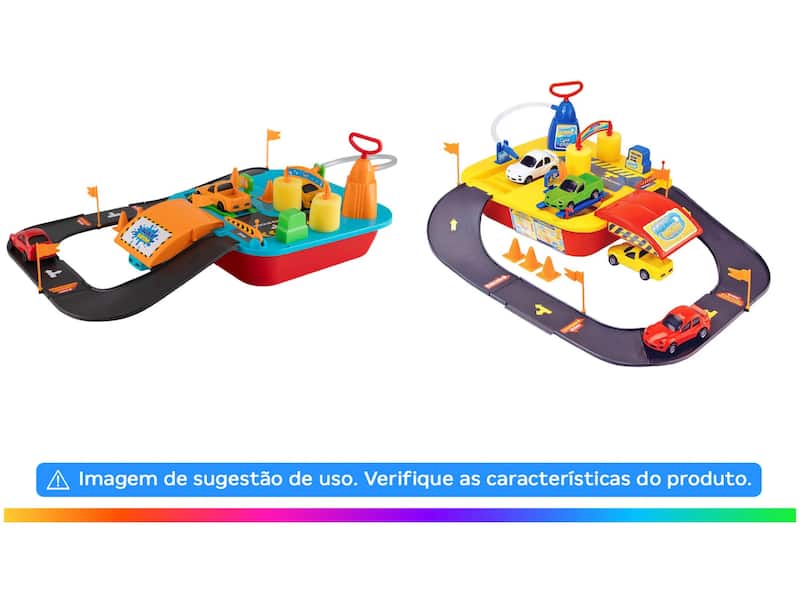 Lava Rápido 4 Carrinhos Xplast - Pistas de Brinquedo - Magazine