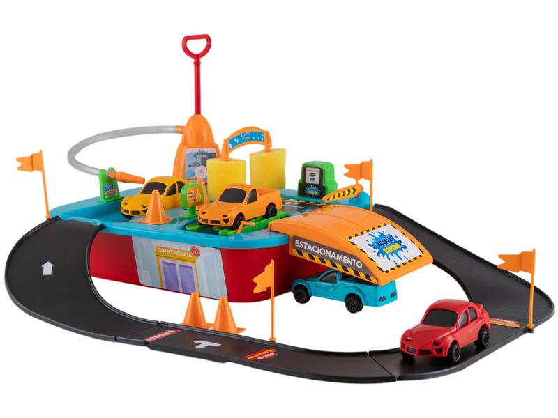Lava Rápido 4 Carrinhos Xplast - Pistas de Brinquedo - Magazine