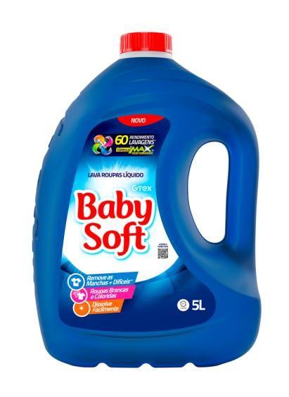 Imagem de Lava Roupas Líquido Baby Soft Max Performance - Azul 5l