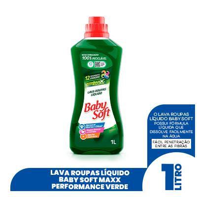 Imagem de Lava roupas liquido baby soft max performance - verde 1l