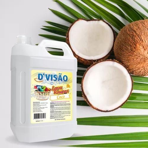 Imagem de Lava Roupas Liquido Fragrância COCO 5L Sabão Para Lavanderia Envio Imediato