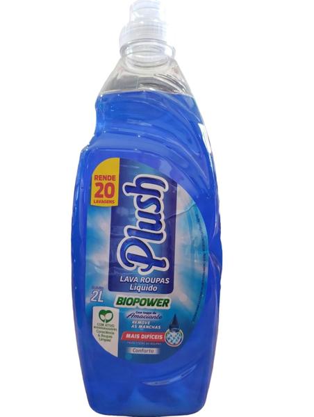Lava Roupas Liquido Plush Biopower Conforto 2L - Sanol Imagem de Lava Roupas Liquido Plush Biopower Conforto 2L