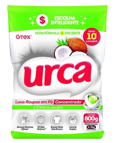 Lava Roupas pó Concentrado Coco Urca Sachê - 800g Lava Roupas pó Concentrado Coco Urca Sachê - 800g