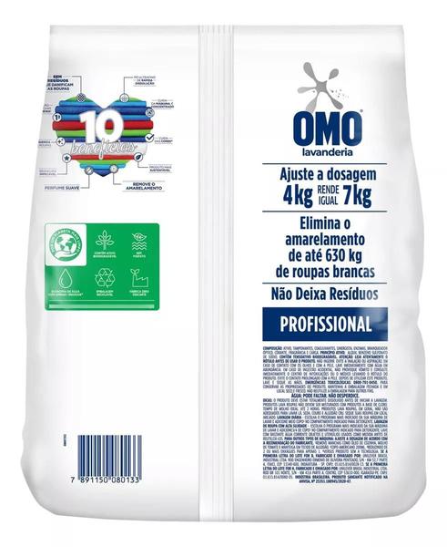 Lava-Roupas Pó Omo Perfect White Pacote 4kg Lavagem Perfeita Imagem de Lava-Roupas Pó Omo Perfect White Pacote 4kg Lavagem Perfeita