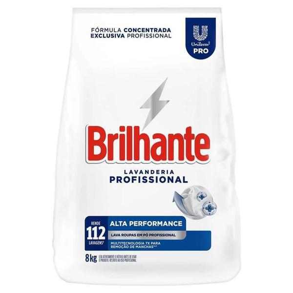 Imagem de Lava Roupas Pó Profissional Brilhante Alta Performance 8kg