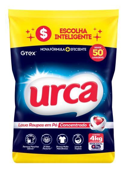 Imagem de Lava Roupas pó Urca Concentrado Sache 4kg