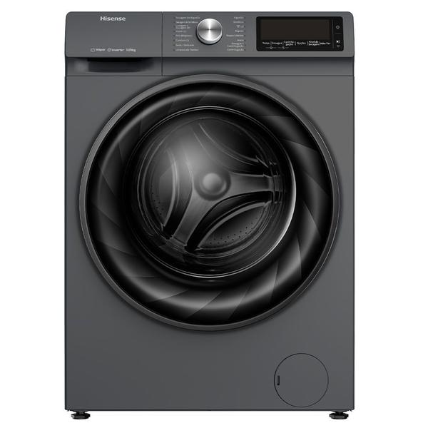 Lava & Seca Hisense Steam Titanium com 13 Programas de Lavagem - WD5Q1342BT Lava & Seca Hisense Steam Titanium com 13 Programas de Lavagem - WD5Q1342BT