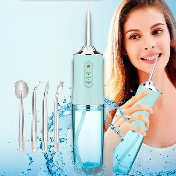 Lavador Dental Portátil Bivolt 4 Bicos Limpeza Completa Imagem de Lavador Dental Portátil Bivolt 4 Bicos Limpeza Completa