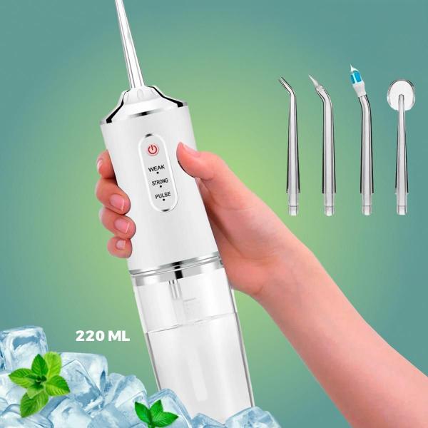 Imagem de Lavador Dental Portátil Bivolt 4 Bicos Limpeza Completa