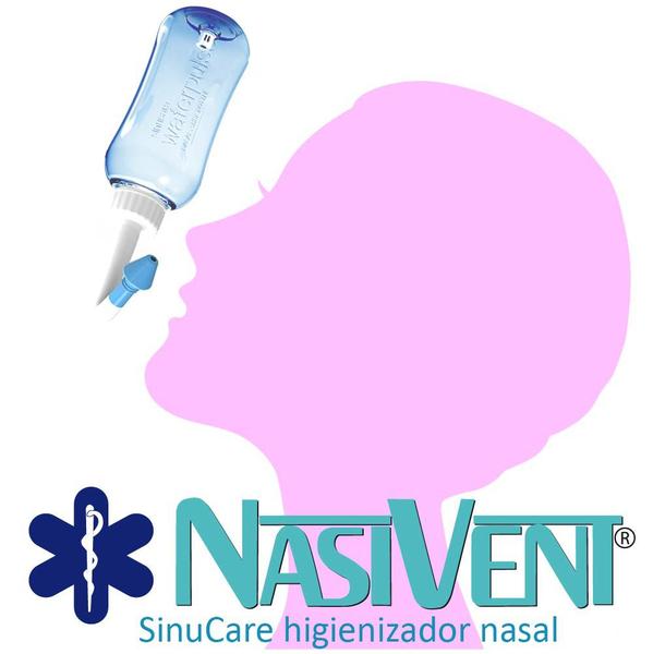 Imagem de Lavador E Higienizador Nasal - NasiVent Sinucare - Fácil Uso Diário