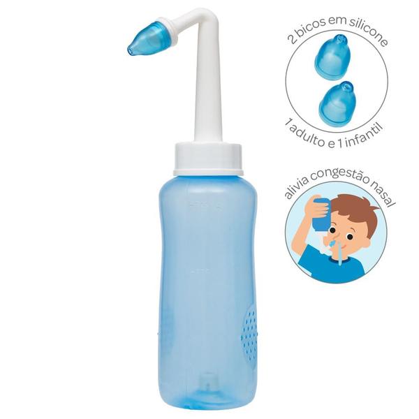 Imagem de Lavador Nasal 300ml Alivia Congestão Adultos E Crianças Buba