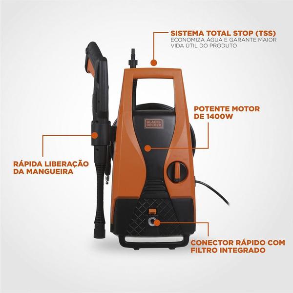 Imagem de Lavadora alta pressão Black+Decker PW1450TD 1400W e 1512psi