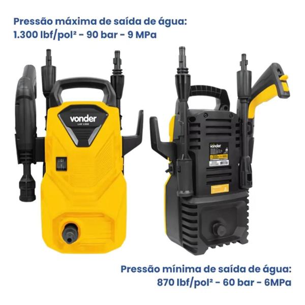 Imagem de Lavadora Alta Pressão Profissional Portatil Vonder 1500psi Lav1300 Vap 