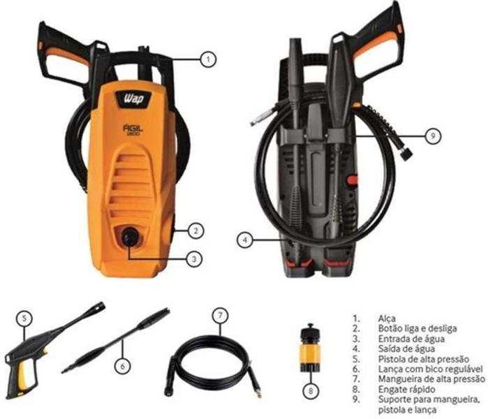Imagem de Lavadora Alta Pressão Wap,pisos E Concreto, Economia De Agua