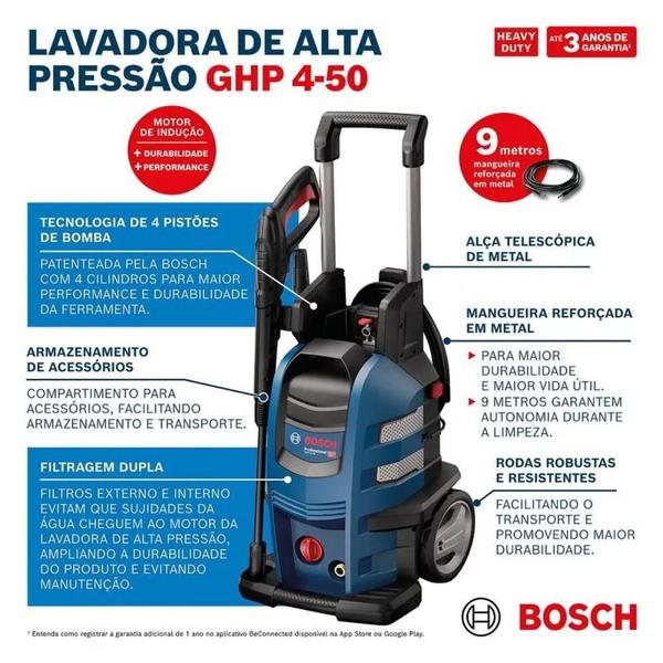 Imagem de Lavadora De Alta Pressão Bosch Ghp 4-50 2200W - 220V