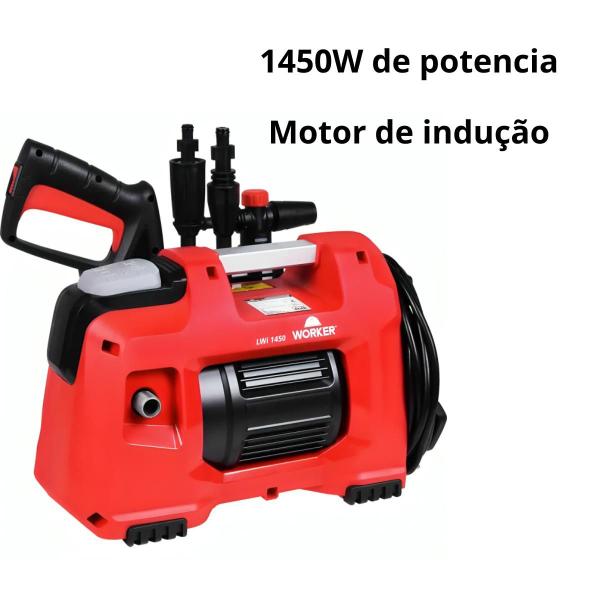 Imagem de Lavadora de Alta Pressao Motor Indução 1400w Worker 