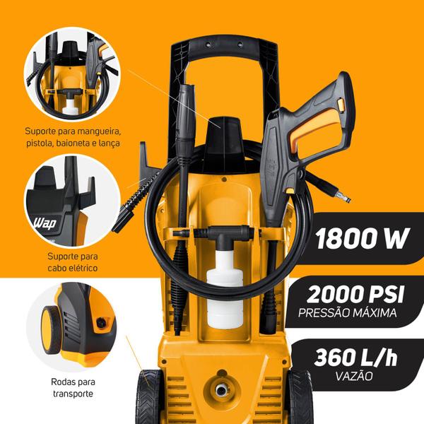 Imagem de Lavadora de Alta Pressão Premier 2600 2000Psi 1800W Wap