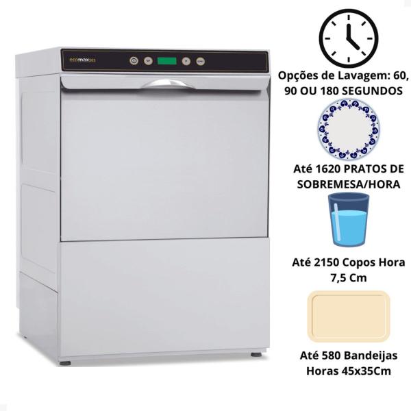 Imagem de Lavadora de Louças Ecomax 503 Hobart 220v trifásico