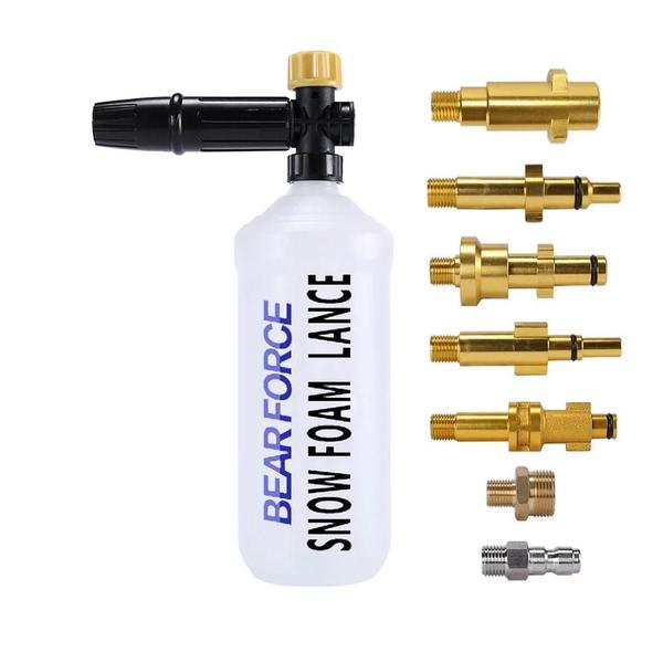 Lavadora de Pressão Ajustável com Canhão de Espuma - Ideal para Limpeza de Carros Imagem de Lavadora de Pressão Ajustável com Canhão de Espuma - Ideal para Limpeza de Carros