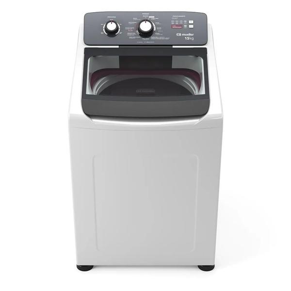 Imagem de Lavadora de Roupa Automática Mueller 15Kg Ultracentrifugação e Ciclo Rápido Branca MLA15  127 Volts