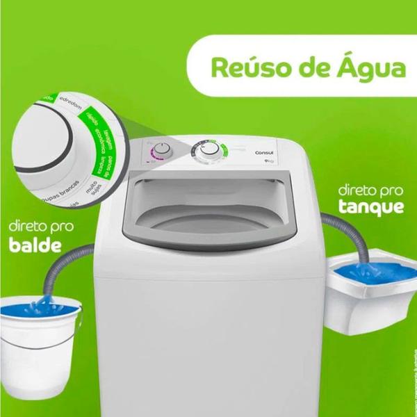 Imagem de Lavadora de Roupas 9kg com Dosagem Econômica e Ciclo Edredom CWB09BBBNA 220V Consul