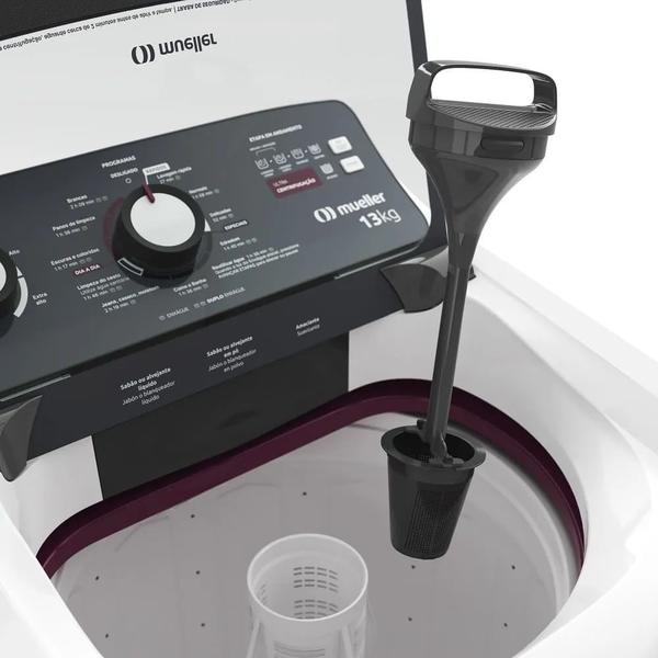 Imagem de Lavadora de Roupas Automática Mueller 13Kg Ultracentrifugação e Ciclo Rápido Branca MLA13  127 Volts