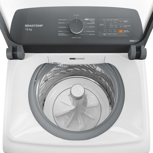 Imagem de Lavadora de Roupas Brastemp 15Kg Smart Sensor Branca BWF15AB 127 Volts