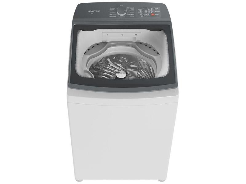 Lavadora de Roupas Brastemp 17kg Cesto Inox 12 Programas de Lavagem Branca BWK17 Lavadora de Roupas Brastemp 17kg Cesto Inox 12 Programas de Lavagem Branca BWK17