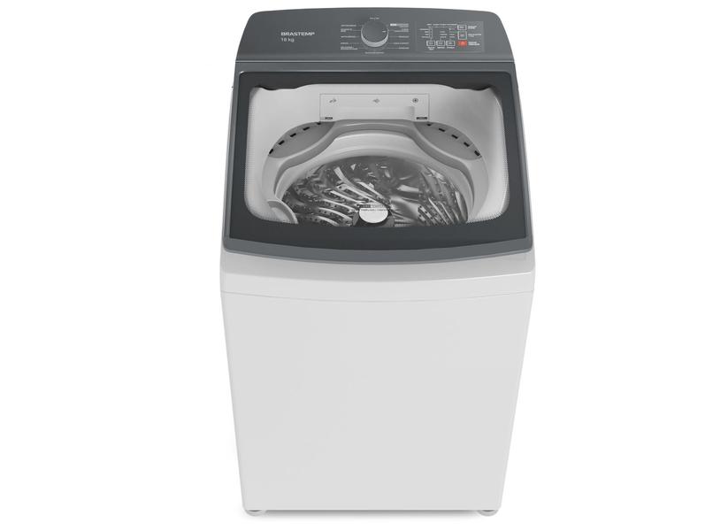 Lavadora de Roupas Brastemp 18kg Cesto Inox 12 Programas de Lavagem Branca BWF18AB Lavadora de Roupas Brastemp 18kg Cesto Inox 12 Programas de Lavagem Branca BWF18AB