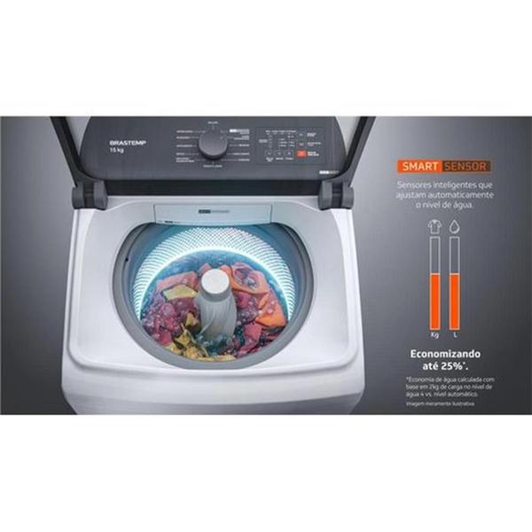 Imagem de Lavadora de Roupas Brastemp Automática BWF15AB, 15 Kg, Branca